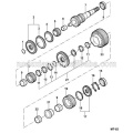 Eje de salida genuino Transit V348 1ST Gear 9C1R 7M161 AA